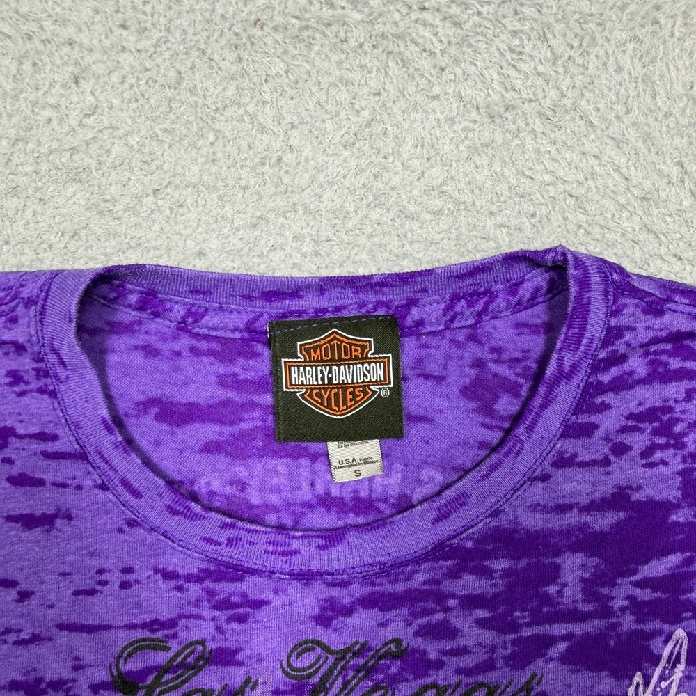 Harley Davidson Rhinestone Biker T-shirt - Picture 3 of 4